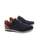 Scarpa derby in tessuto con zip da uomo