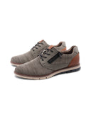 Scarpa derby in tessuto con zip da uomo