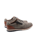 Scarpa derby in tessuto con zip da uomo