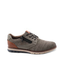 Scarpa derby in tessuto con zip da uomo