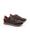 Scarpa casual con lacci elastici e zip