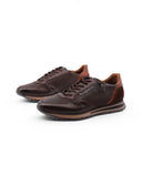 Scarpa casual con lacci elastici e zip