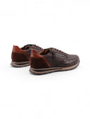 Scarpa casual con lacci elastici e zip