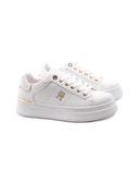 Sneaker platform bianca da donna