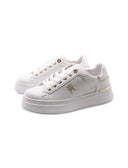 Sneaker platform bianca da donna