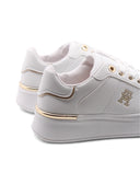 Sneaker platform bianca da donna