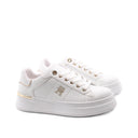Sneaker platform bianca da donna