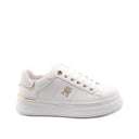 Sneaker platform bianca da donna