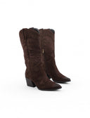 Stivale texano con cuciture da donna