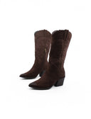 Stivale texano con cuciture da donna