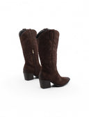 Stivale texano con cuciture da donna