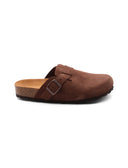 Sabot in scamosciato con fibbia donna