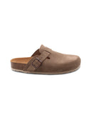 Sabot in scamosciato con fibbia donna