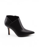 Stivaletto nero a punta con zip donna