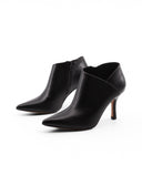 Stivaletto nero a punta con zip donna