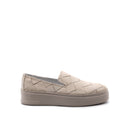 Sneaker slip on in vera pelle da donna