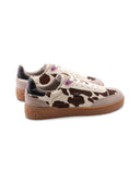 Rebel Cow sneaker animalier da donna