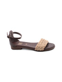 Sandalo ankle strap scamosciato donna