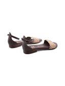 Sandalo ankle strap scamosciato donna