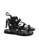 Sandalo alla schiava in pelle da donna