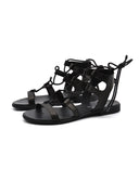 Sandalo alla schiava in pelle da donna