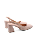 Décolleté slingback con tacco a blocco