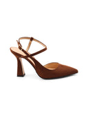 Décolleté slingback scamosciata donna