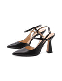 Décolleté slingback con tacco alto
