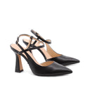 Décolleté slingback con tacco alto