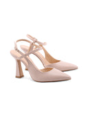 Décolleté slingback con tacco alto