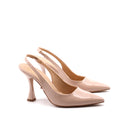 Dècolleté slingback in vernice donna