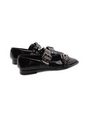 Ballerina in vernice con borchie donna