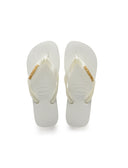 Logo Metallic ciabatta infradito donna