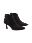 Stivaletto scamosciato con zip da donna