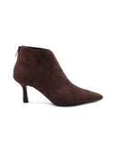 Stivaletto scamosciato con zip da donna