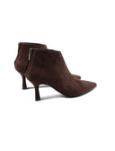 Stivaletto scamosciato con zip da donna
