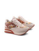 London 423 sneaker zeppa da donna