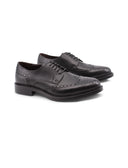 Derby in pelle con dettagli brogue uomo