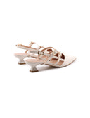 Décolleté slingback con tacco basso