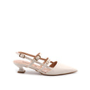 Décolleté slingback con tacco basso