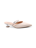 Mules gioiello con tacco kitten donna