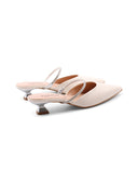 Mules gioiello con tacco kitten donna