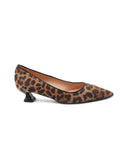 Décolleté animalier con tacco kitten