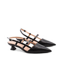 Kitten heel nera made in Italy da donna