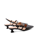 Kitten heel nera made in Italy da donna