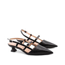 Kitten heel nera made in Italy da donna
