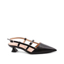 Kitten heel nera made in Italy da donna