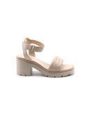 Sandalo ankle strap donna in vera pelle