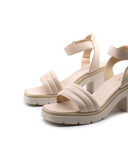 Sandalo ankle strap donna in vera pelle