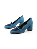Mocassino alto bicolore da donna